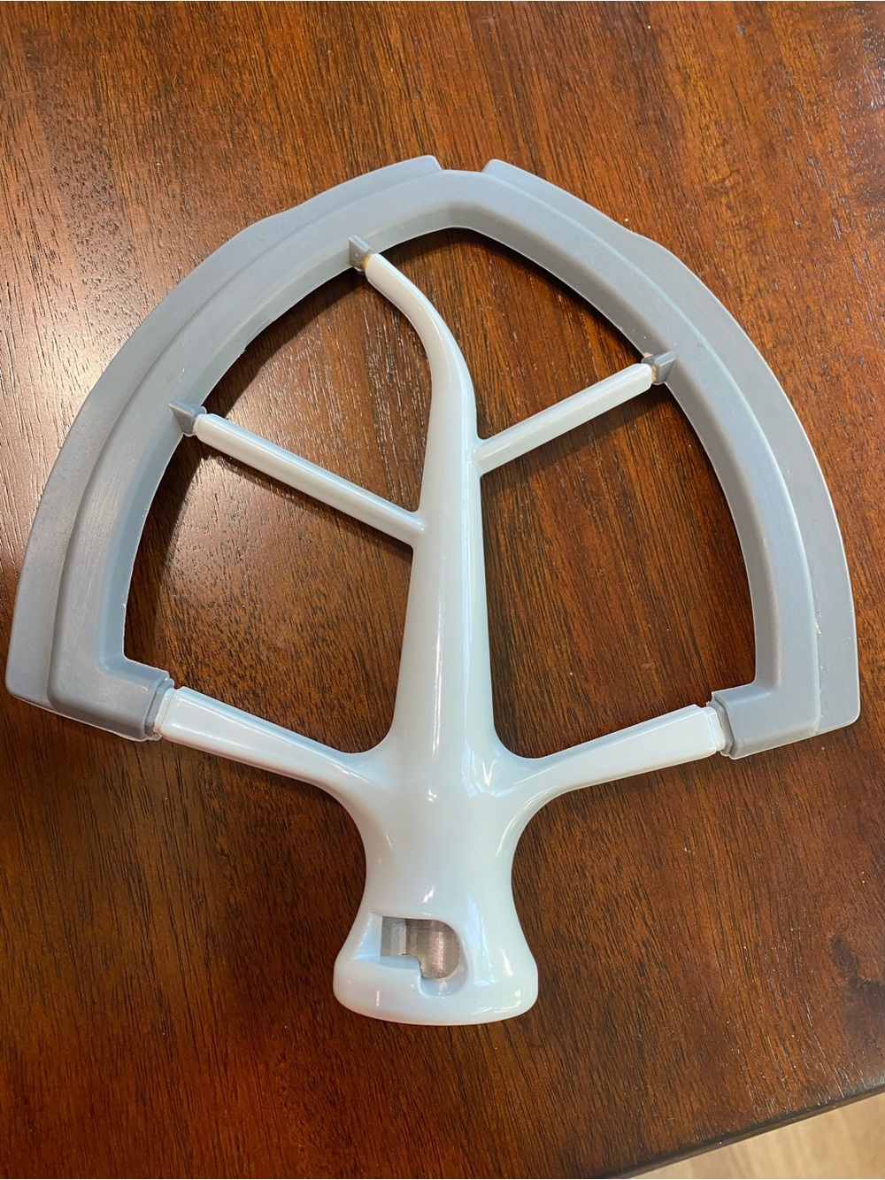 KitchenAid White and Light Gray Flat Beater Attachment for Stand Mixer